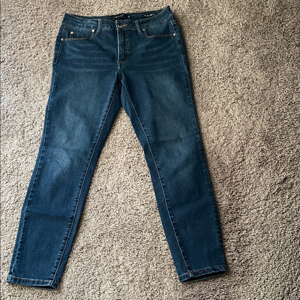 Tahari Dark Blue Skinny Jeans for Women